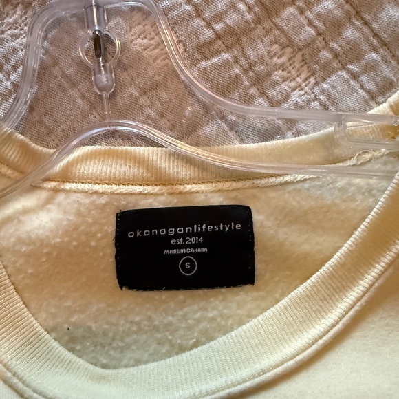 Women's Cream Crew Neck Sweater - Picture 3 of 3